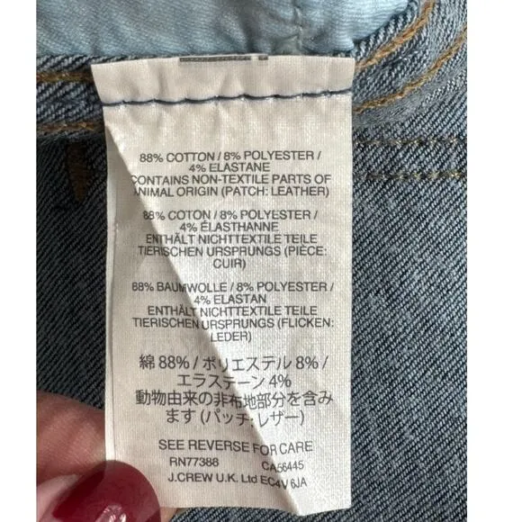 Madewell 10&quot; High Rise Skinny Jeans in Lucille Wash Size 28