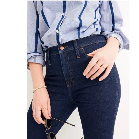 Madewell 10&quot; High Rise Skinny Jeans in Lucille Wash Size 28