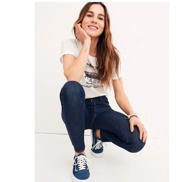 Madewell 10&quot; High Rise Skinny Jeans in Lucille Wash Size 28