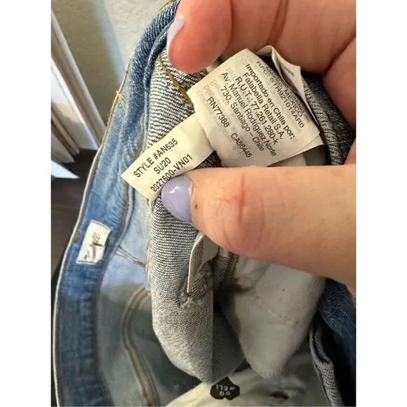 Madewell 10” High-Rise Skinny Jeans - Size 29 Petite - AN635