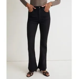 Madewell 25 Tall Skinny Flare Jeans Black Frost Wash