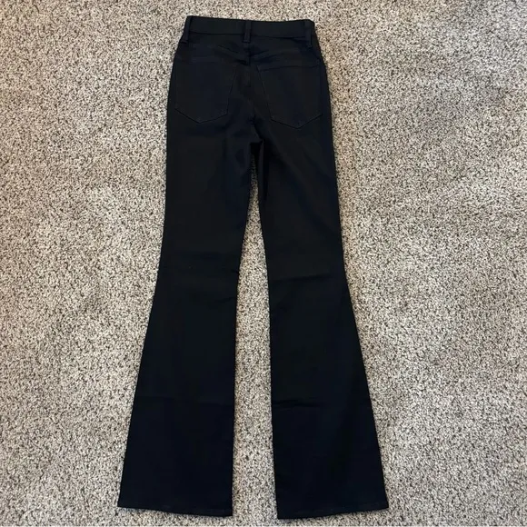 Madewell 25 Tall Skinny Flare Jeans Black Frost Wash