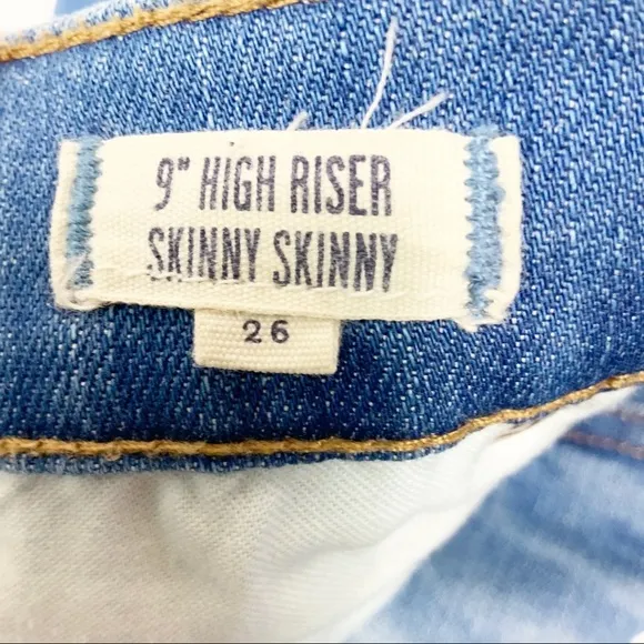 Madewell 9” High Riser Skinny Skinny Jeans 26