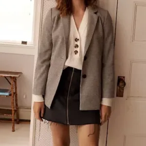 Madewell Black Denim A-Line Mini Zipper Skirt