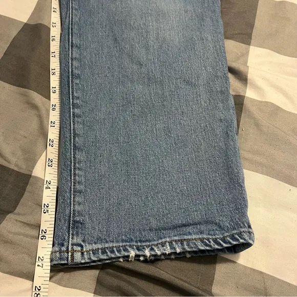 Madewell Curvy Classic Straight Jeans in Meadowland Wash size 33