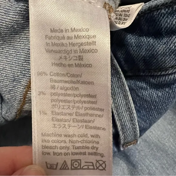 Madewell Curvy Classic Straight Jeans in Meadowland Wash size 33