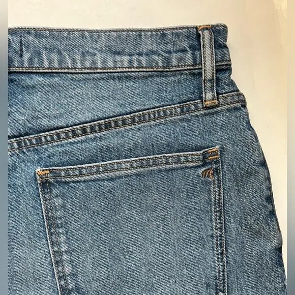 Madewell High rise long denim shorts 29 NWT