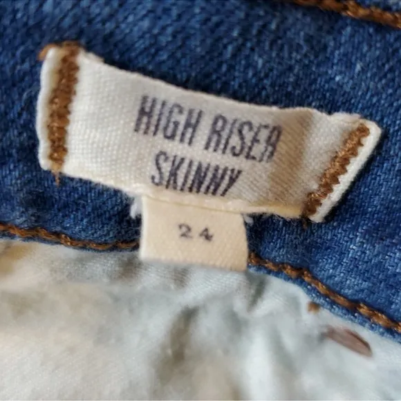 Madewell High Riser Skinny Vintage Wash Jeans Size 24