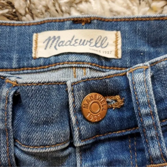Madewell High Riser Skinny Vintage Wash Jeans Size 24