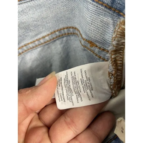 Madewell Light Blue Wash The Perfect Summer Straight Leg Denim Jean Size 28