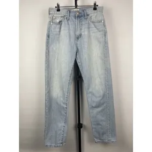 Madewell Light Blue Wash The Perfect Summer Straight Leg Denim Jean Size 28