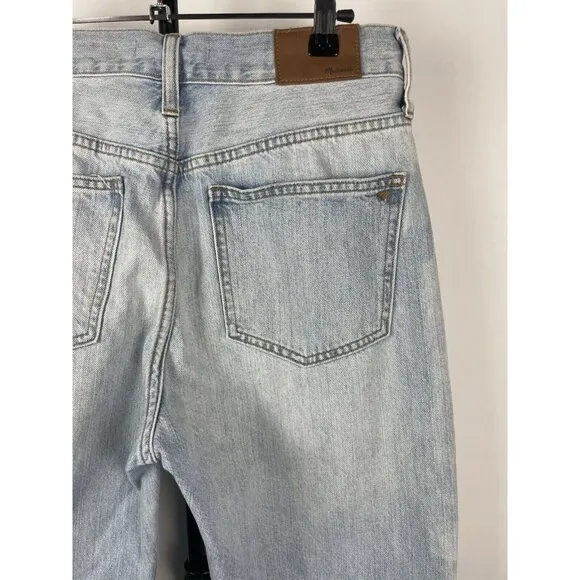 Madewell Light Blue Wash The Perfect Summer Straight Leg Denim Jean Size 28