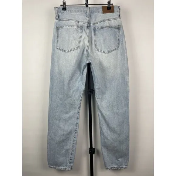 Madewell Light Blue Wash The Perfect Summer Straight Leg Denim Jean Size 28