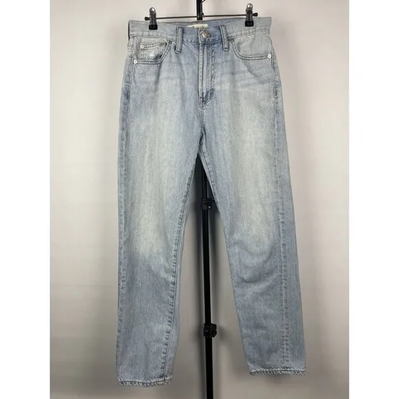 Madewell Light Blue Wash The Perfect Summer Straight Leg Denim Jean Size 28