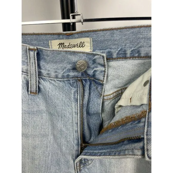 Madewell Light Blue Wash The Perfect Summer Straight Leg Denim Jean Size 28
