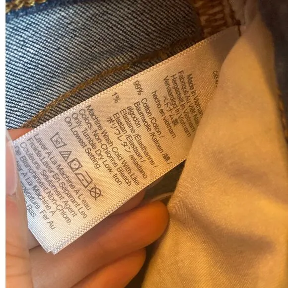 Madewell Mid Rise Perfect Vintage Straight Jean 27 Petite