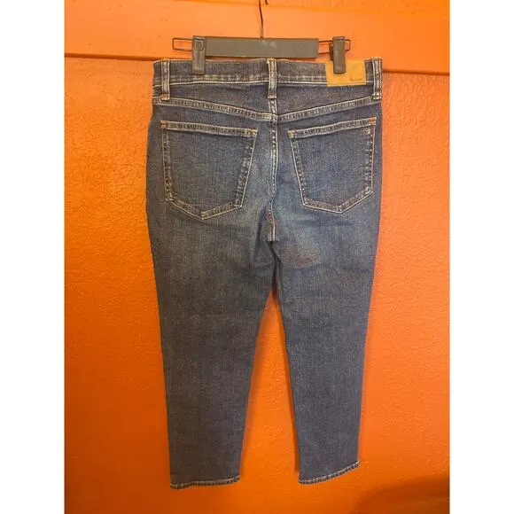 Madewell Mid Rise Perfect Vintage Straight Jean 27 Petite