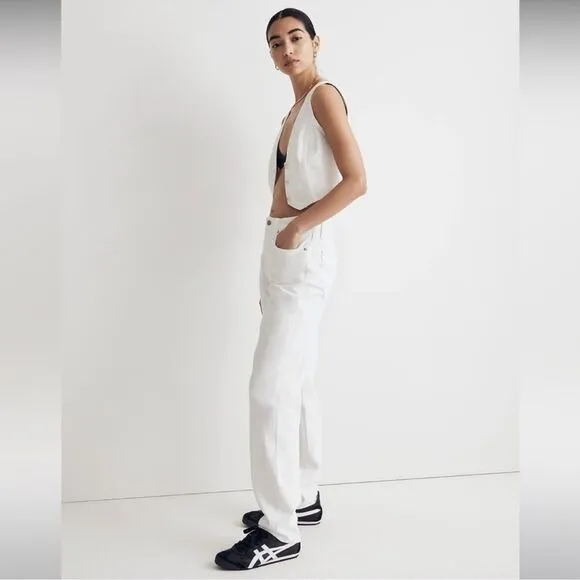 Madewell NWT The Petite Slouchy Boyjean Size 23P in Tile White