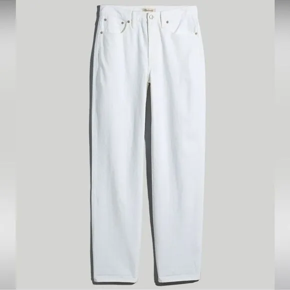 Madewell NWT The Petite Slouchy Boyjean Size 23P in Tile White
