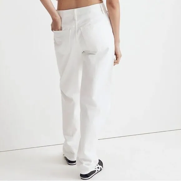 Madewell NWT The Petite Slouchy Boyjean Size 23P in Tile White