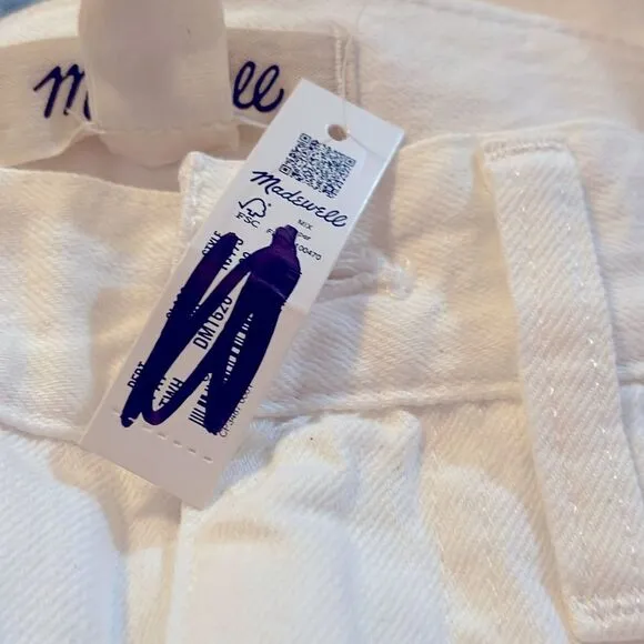 Madewell NWT The Petite Slouchy Boyjean Size 23P in Tile White