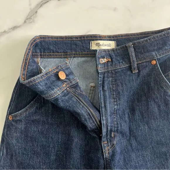 Madewell perfect vintage straight jeans western denim Stanhill wash Y2K Size 25