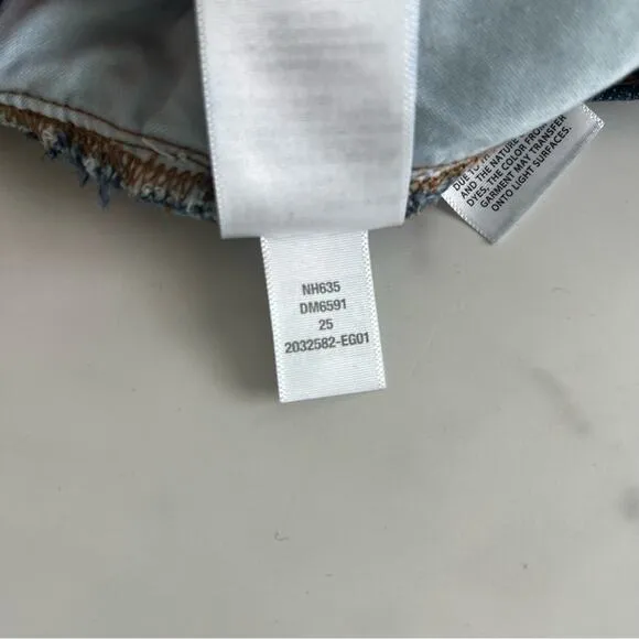 Madewell perfect vintage straight jeans western denim Stanhill wash Y2K Size 25