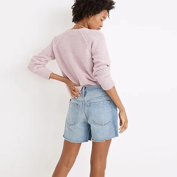 Madewell - Relaxed Mid-Length Denim Shorts in Scottsburg Wash