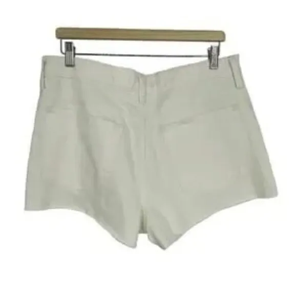 Madewell Relaxed White Denim Shorts Size 29 NWOT 100% Cotton
