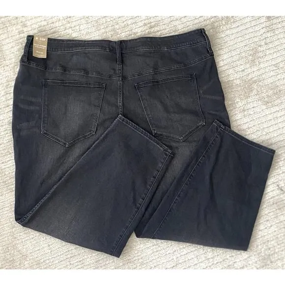 Madewell Roadtripper Stovepipe in Ash Black plus size 26W