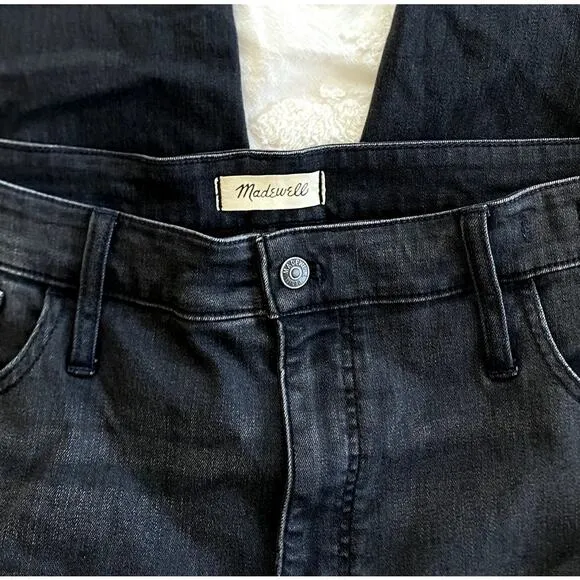 Madewell Roadtripper Stovepipe in Ash Black plus size 26W