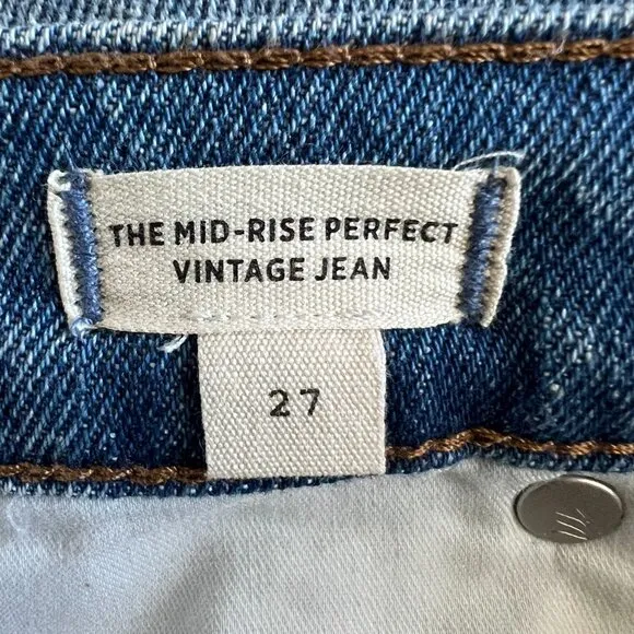 Madewell the mid rise perfect vintage jean size 27
