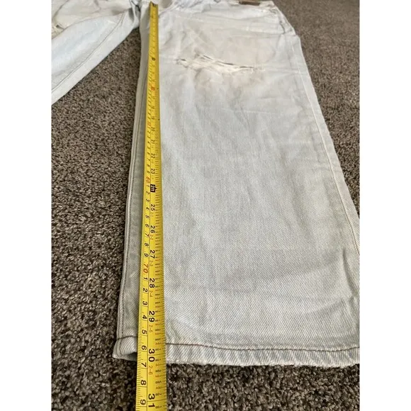Madewell The Slouchy Boyjean W.Rips NWT Size32 lightblue 100% cotton lightweight