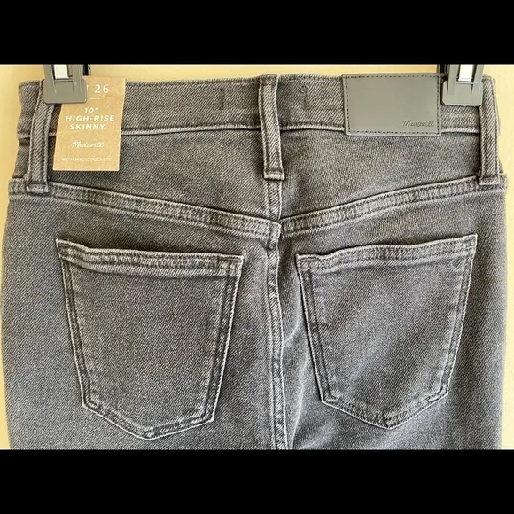 MADEWELL Women’s 10” High Rise Skinny Jeans Size 26 NWT