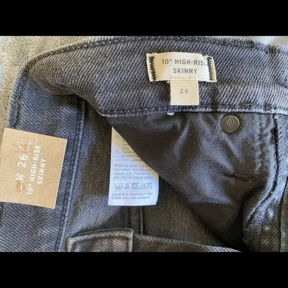MADEWELL Women’s 10” High Rise Skinny Jeans Size 26 NWT