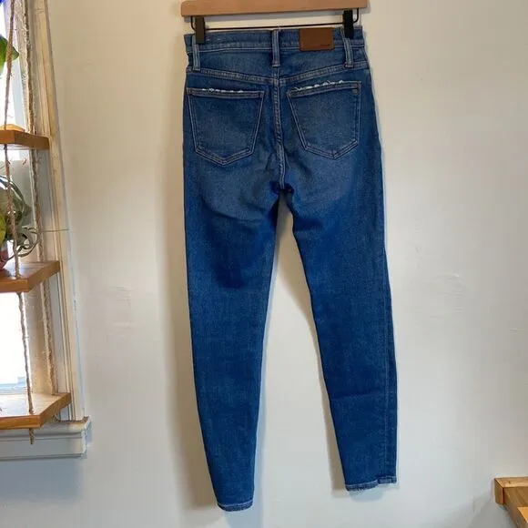 Madewell Medium Wash 9&quot; High Rise Skinny Jeans Size 26