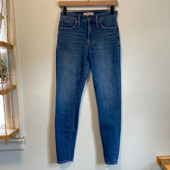 Madewell Medium Wash 9&quot; High Rise Skinny Jeans Size 26