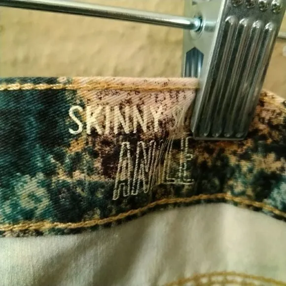 Madewell Skinny Jeans Snakeskin Print, Size 28