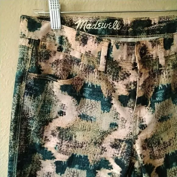 Madewell Skinny Jeans Snakeskin Print, Size 28