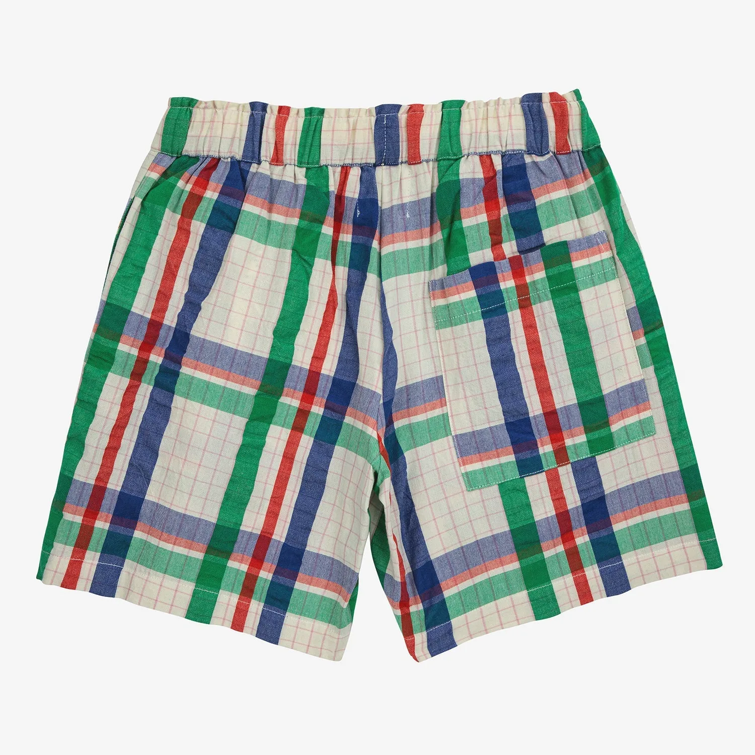 Madras Checks Woven Bermuda Shorts by Bobo Choses *LAST PIECE 8 years*