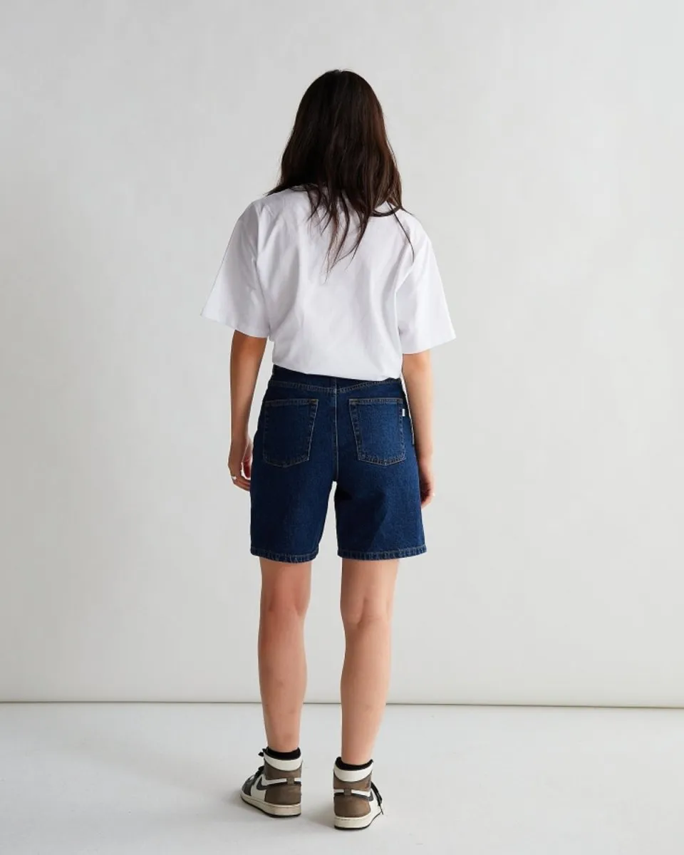 Maggie 90s Rinse Shorts - Blue