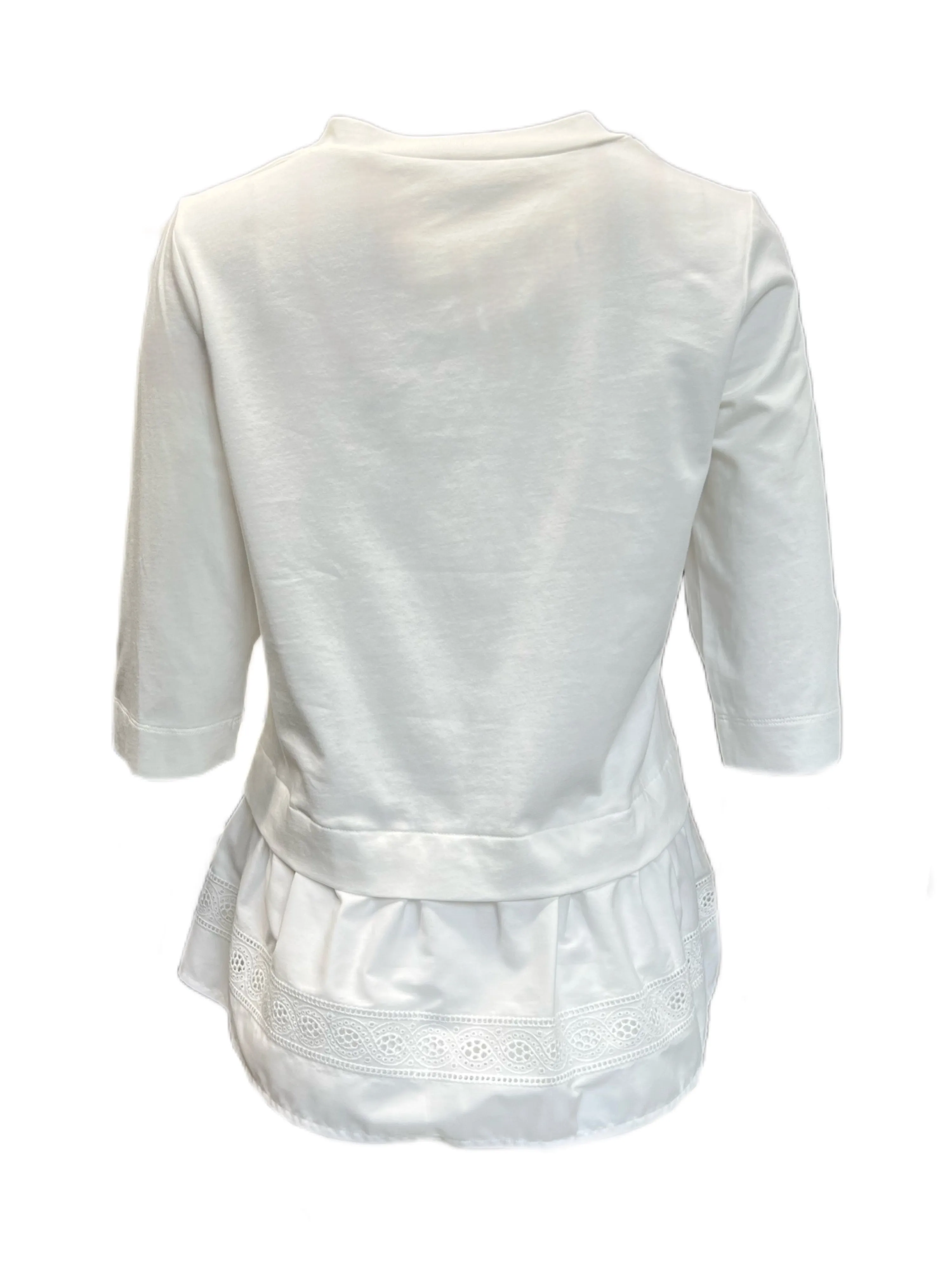 Marella By Max Mara Women's White Rocky Cotton T Shirt Size M NWT