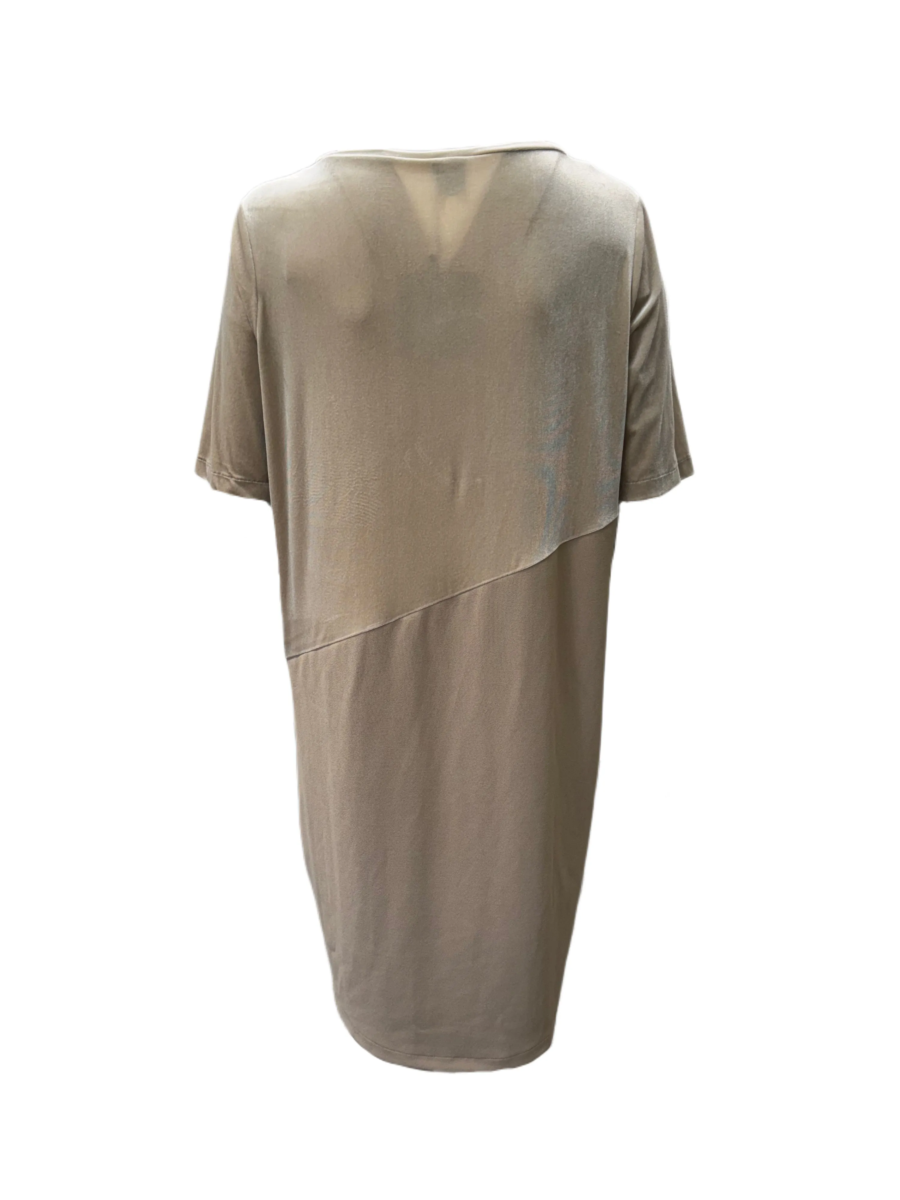 Marina Rinaldi Women's Beige Ontario Shift  Dress NWT