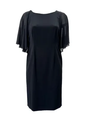 Marina Rinaldi Women's Black Darsen Shift  Dress NWT