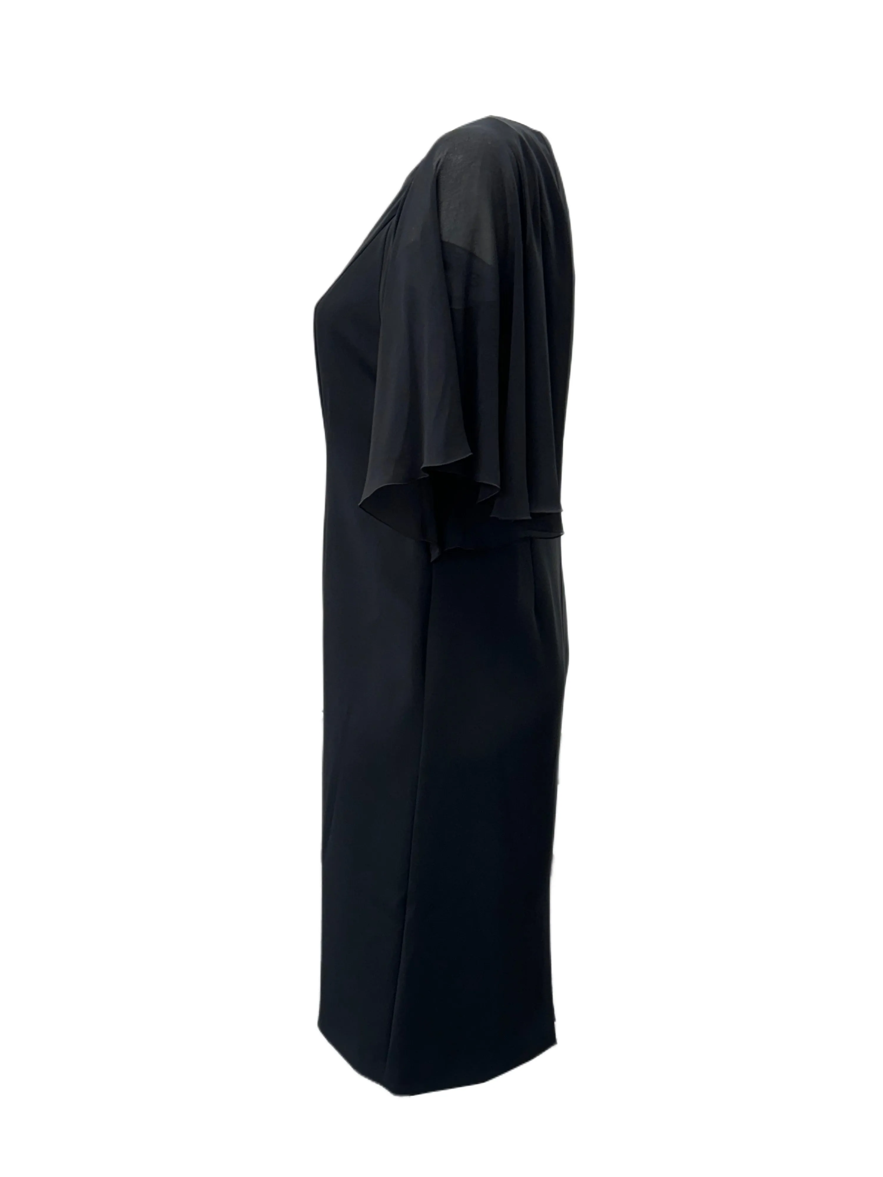Marina Rinaldi Women's Black Darsen Shift  Dress NWT