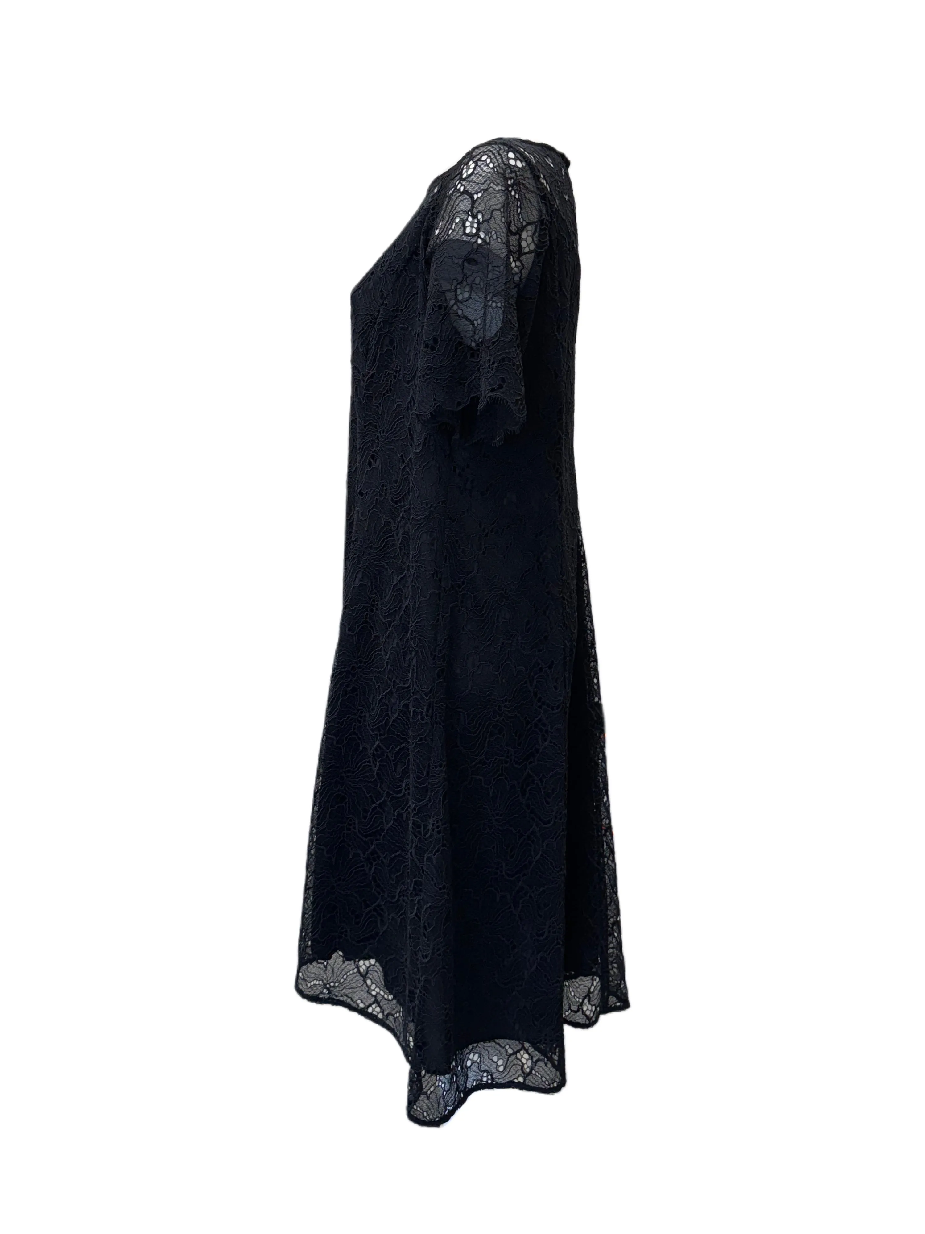 Marina Rinaldi Women's Black Dorothy Shift Dress NWT