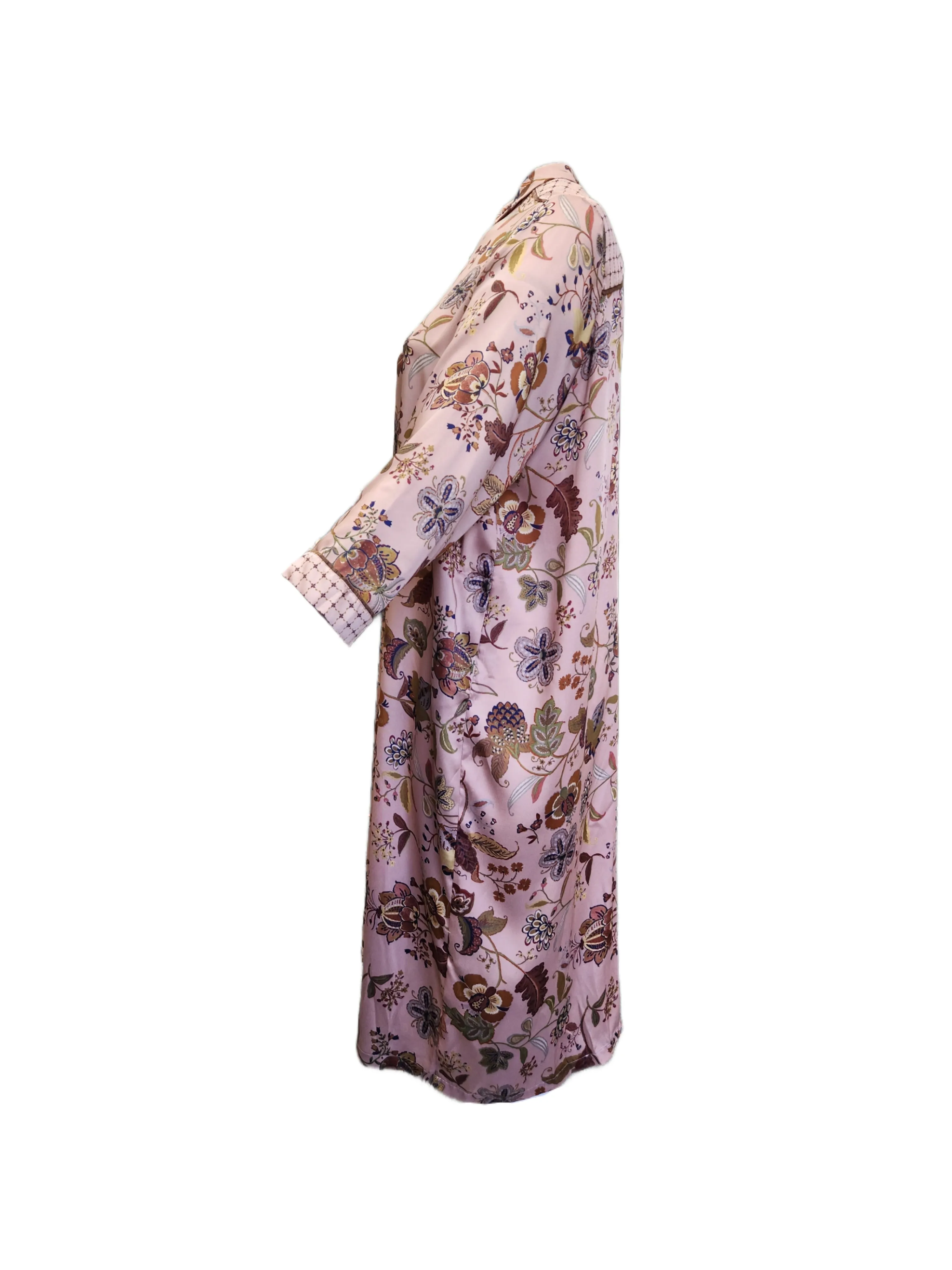 Marina Rinaldi Women's Pink Danzica Button Closure Shift Dress NWT