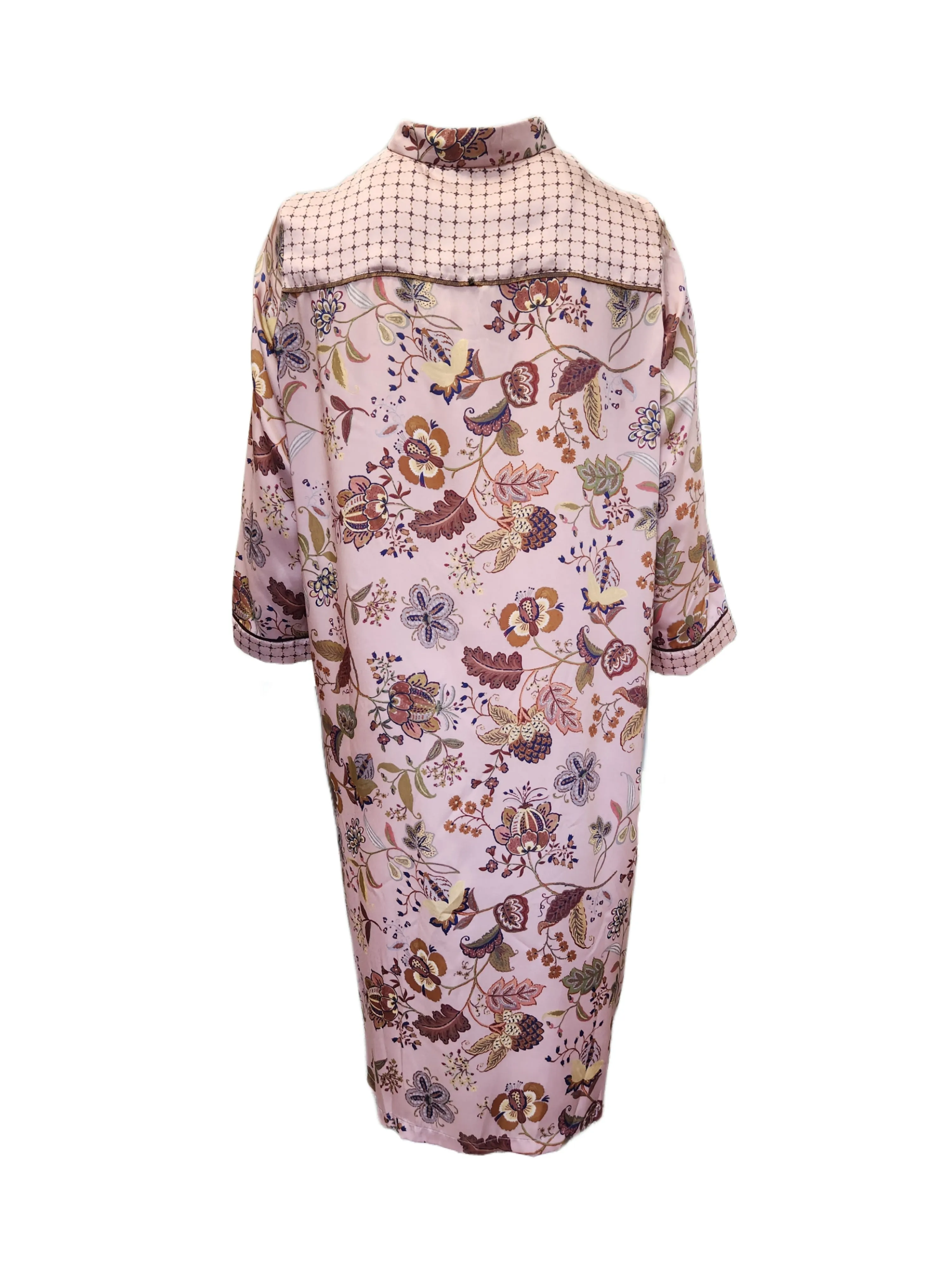 Marina Rinaldi Women's Pink Danzica Button Closure Shift Dress NWT