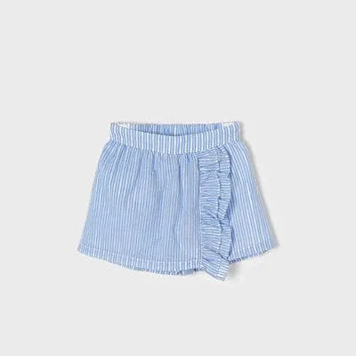 Mayoral blue and white striped shorts