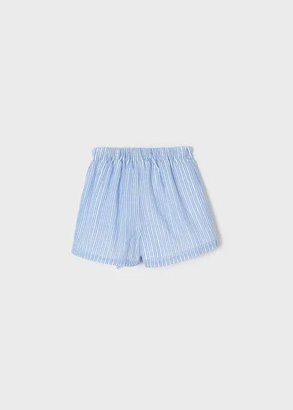 Mayoral blue and white striped shorts